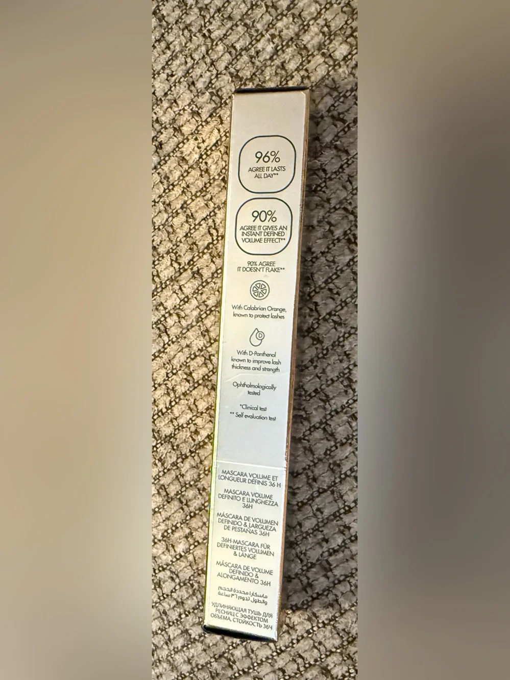 Dolce & Gabbana Gold and Ivory Mascara Packaging